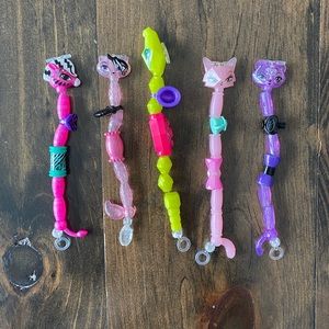 Twisty Pets toy bracelets glittery sparkly cat, crocodile, horse